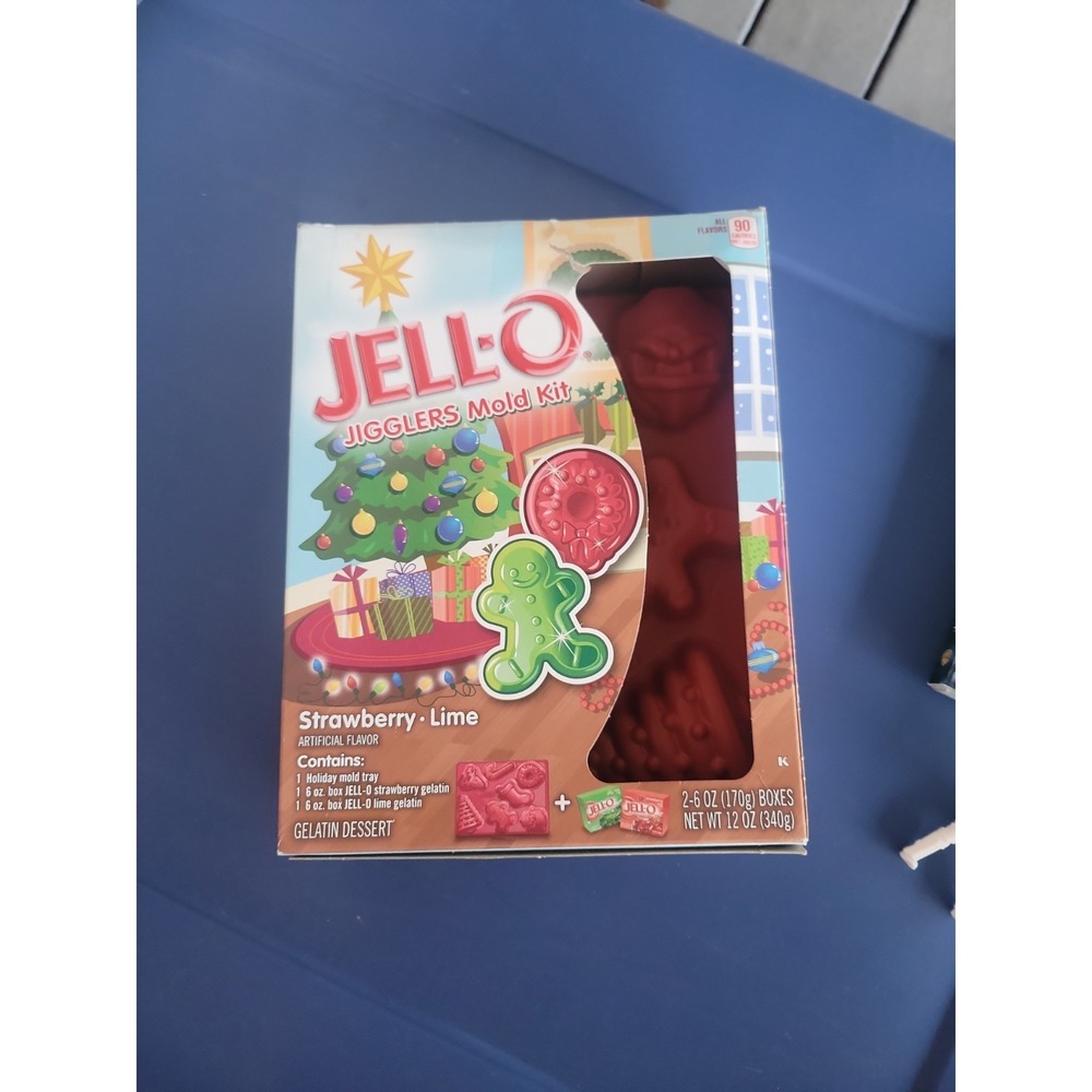 JELL-O Jiggler Holiday Christmas Mold Snowman Ornament Snowflake New Jello